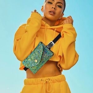 Bling Envelop Belt Bag / Crossbody Bag